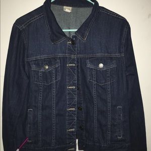 Dark blue jean jacket!